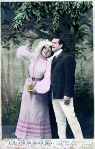 Vintage Franse ansichtkaart, ca. 1900 door Unbekannt