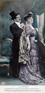 Vintage Franse ansichtkaart, ca. 1900 door Unbekannt