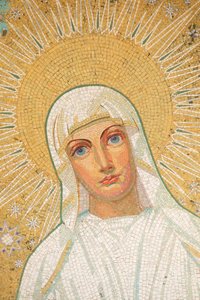 Maagd Maria Basiliek van Onze-Lieve-Vrouw van de Rozenkrans, Lourdes, Frankrijk door Unbekannt