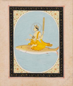 Vishnu als de vis avatar, Matsya, 1805-1815 door Unbekannt
