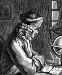 Voltaire, 18e-eeuwse Franse auteur, toneelschrijver, satiricus en letterkundige