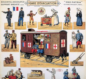 Rode Kruis-treinwagon, ca. 1916-1918 door Unbekannt