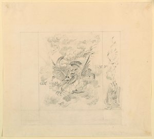 Muurschildering, Draken, mogelijk voor Muziekkamer, Koninklijk Paviljoen, Brighton