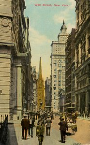 Wall Street, New York City, New York, VS, ca. 1890-ca. 1909
