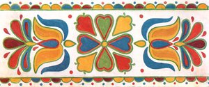 Muurschildering, Moravië, Tsjechoslowakije, 1928 door Unbekannt