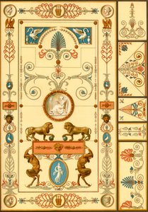 Muurschildering en plafonddecoratie, Duitsland, begin 19e eeuw, 1898 door Unbekannt