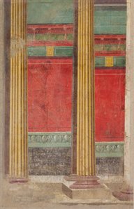 Muurschildering uit Kamer F van de Villa van P. Fannius Synistor in Boscoreale, ca. 50-40 v.Chr. door Unbekannt