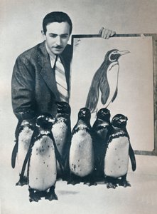 Walt Disney met pinguïns door Unbekannt