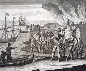 Walter Raleigh verovert Fort St. Joseph
