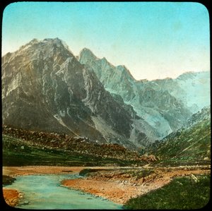 Wanga-vallei, Sutlej-rivier, India door Unbekannt