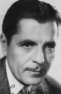 Warner Baxter, Amerikaanse acteur, gesigneerde foto door Unbekannt