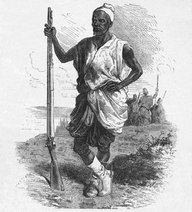 Krijger van Elmina, ca. 1880