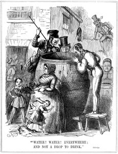 Water! Water! Overal, en geen druppel om te drinken, 1849