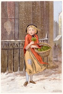 Waterkersverkoper, ca. 1880 door Unbekannt