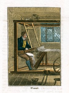 Wever aan zijn weefgetouw, 1823 door Unbekannt