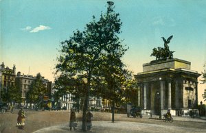 Wellington Arch, Ingang van het Green Park, Londen, ca. 1915