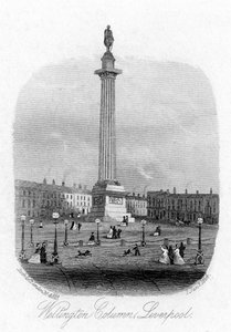 Wellington Column, Liverpool, 1864