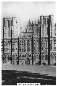 Wells Kathedraal, Wells, Somerset, Engeland, 1936 door Unbekannt