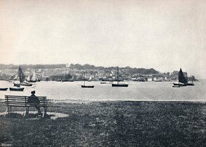 West Cowes - Uitzicht vanaf East Cowes, 1895