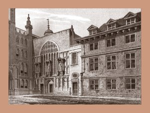 Westelijke Voorzijde van Guildhall Kapel, 1886