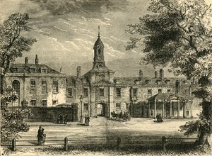 Westelijke voorzijde van Kensington Palace, ca. 1876
