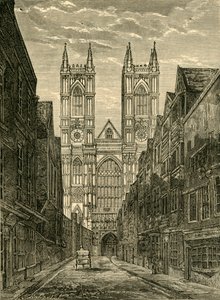 Westelijke Voorzijde van Westminster Abbey, vanaf Tothill Street
