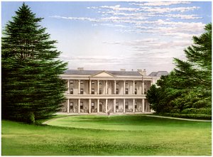 West Wycombe House, Buckinghamshire, huis van Baronet Dashwood, ca. 1880 door Unbekannt