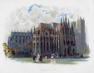 Westminster Abbey, Londen, eind 19e eeuw door Unbekannt