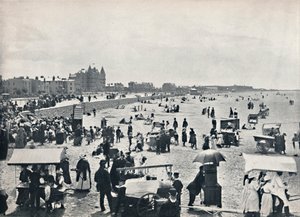 Weston-Super-Mare - Een zomers tafereel op het strand, 1895