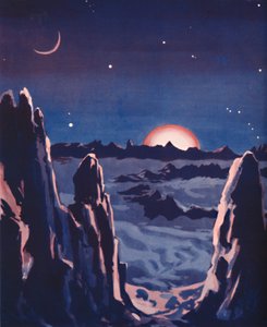Hoe zonsopgang op de maan moet zijn, 1935 door Unbekannt