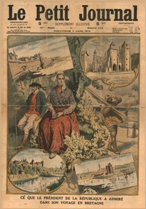 Wat de president bewonderde tijdens zijn reis naar Bretagne, 1914 door Unbekannt