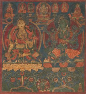 Witte Tara en Groene Tara, 1450-1500 door Unbekannt