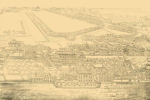 Whitehall, vanaf de rivier, 1881 door Unbekannt