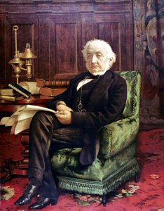 William Ewart Gladstone 1809-1898, Britse liberale staatsman, ca. 1890