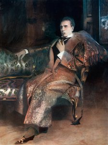 William Gillette in Sherlock Holmes, ca. 1902