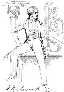 William Harrison Ainsworth, 1805-1882, Engelse historische romanschrijver, ca. 1835