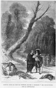 William Harvey, Engelse arts, in Windsor Park, 17e eeuw 1870 door Unbekannt