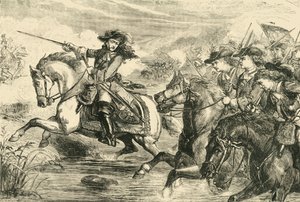 Willem III bij de Slag aan de Boyne, 1690