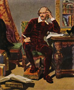 William Shakespeare 1564-1616 - Schilderij van J. Faed, 1934