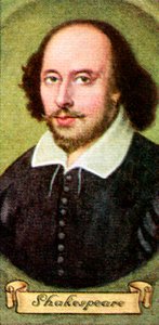 William Shakespeare, uit een serie sigarettenkaartjes