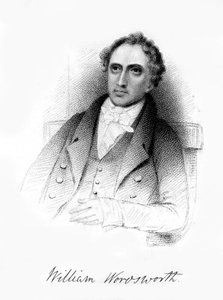 William Wordsworth, Engelse romantische dichter, 19e eeuw door Unbekannt
