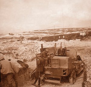 Lier voor barrageballon, Genicourt, Noord-Frankrijk, ca. 1914-1918 door Unbekannt