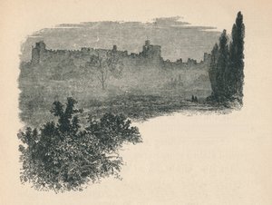 Kasteel Windsor vanuit het Home Park, 1895 door Unbekannt