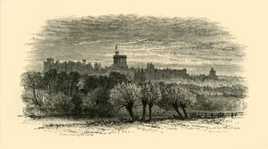 Windsor Castle vanuit de Provosts Lodge in Eton, 1911 door Unbekannt