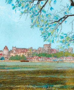 Windsor Castle vanaf de Theems, ca. 1902
