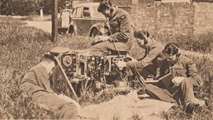 Draadloze operator in het nieuwste type trainingsmachine, 1940