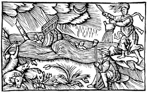 Heks die een storm oproept, 1562 door Unbekannt