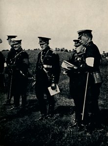 Met generaal French bij legeroefeningen, 1912, 1945 door Unbekannt