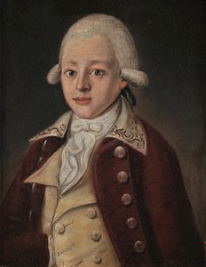 Wolfgang Amadeus Mozart 1756-1791, ca. 1770 door Unbekannt