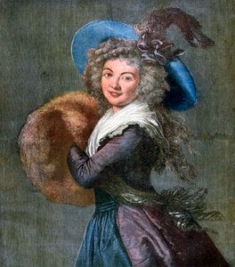 Vrouw met een bontmof, 1892